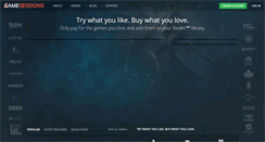Desktop Screenshot of gamesessions.com